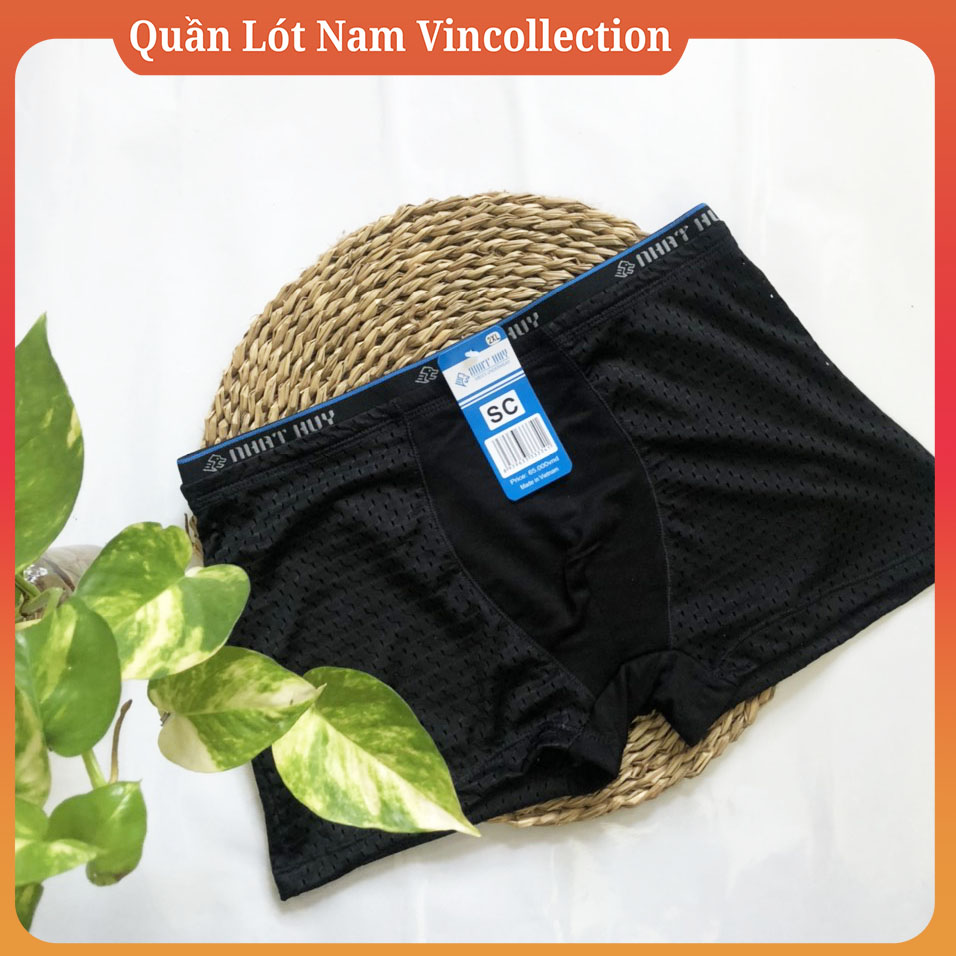 |Combo 4| Quần Lót Nam Đùi Nhật Huy Vải Lưới Lỗ To Thoáng Mát Cao Cấp Sịp Đùi Nam Combo quần lót nam đùi boxer bảng to thun lạnh cao cấp Đồ lót của nam đùi sexy lưng to học sinh cao cấp - Quần Lót Nam Vincollection
