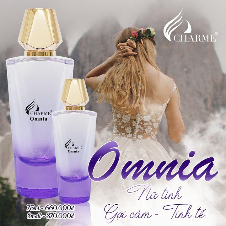 Nước hoa nữ cao cấp, Charme Omnia Crystal, sang trọng, quý phái, tạo nên sức hút cho người phụ nữ, 75ml