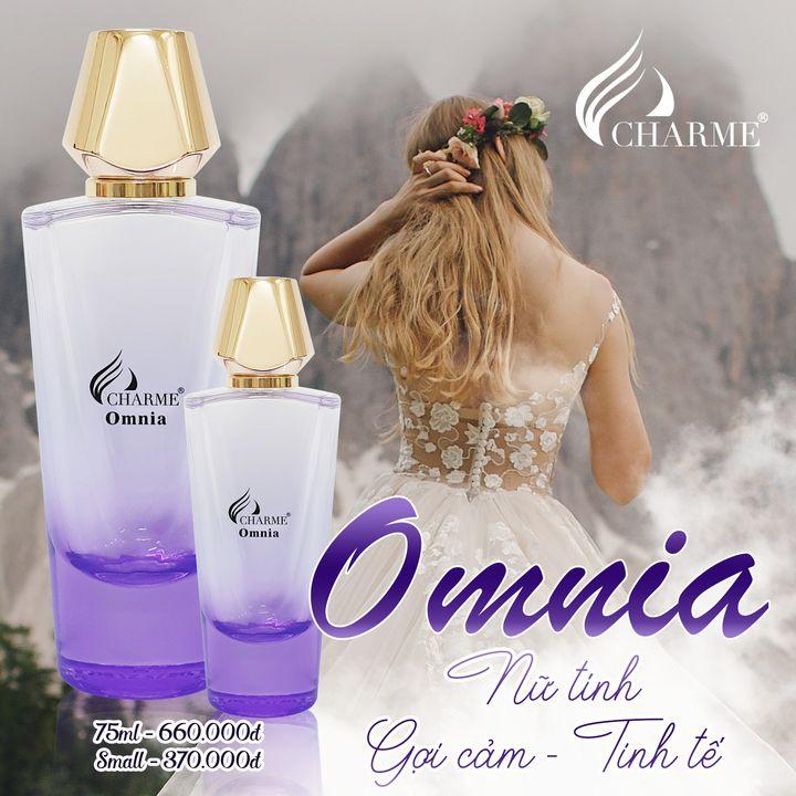 Nước hoa nữ cao cấp, Charme Omnia Crystal, sang trọng, quý phái, tạo nên sức hút cho người phụ nữ, 75ml