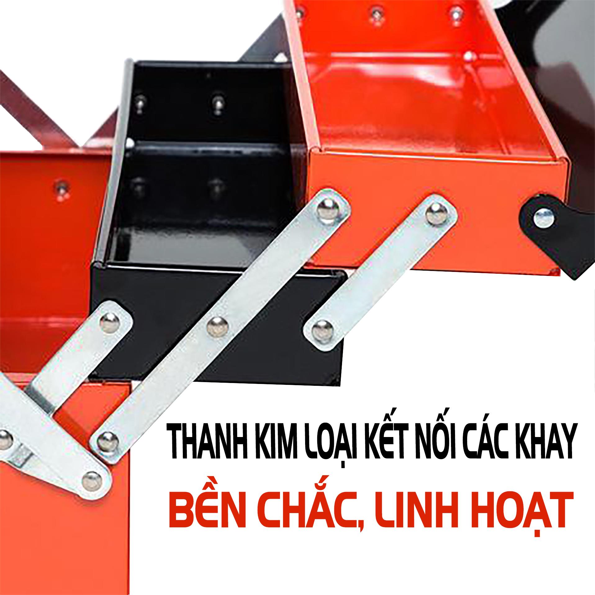 Hộp Đựng Dụng Cụ SU420-32, Hộp Đựng Đồ Nghề Đa Năng Thép Cao Cấp  3 Tầng 4 Khay - Tuổi Thọ Cao, Không Ghỉ, Không Công Vênh, Sơn Tĩnh Điện, Hạn Chế Trầy Xước, Chống Ăn Mòn - 42x20x20cm - Hàng Chính Hãng