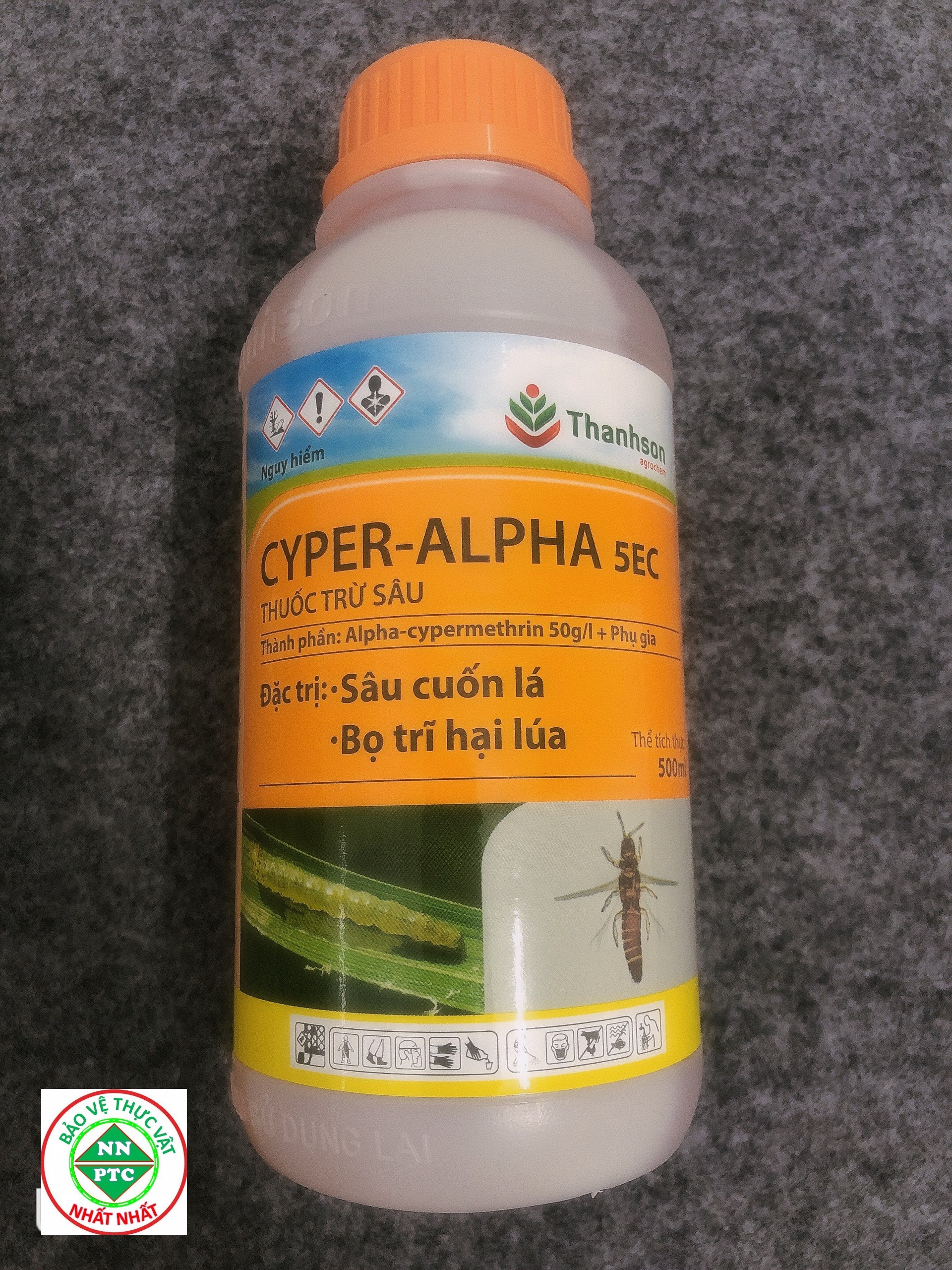 Thuốc trừ sâu cuốn lá bọ trĩ CYPER ALPHA chai 500ml