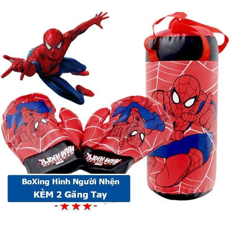 Túi boxing boxxing kèm bao tay cho trẻ tập đấm bốc kích thước 45x15x15cm bao gồm găng tay- Đồ chơi bé trai