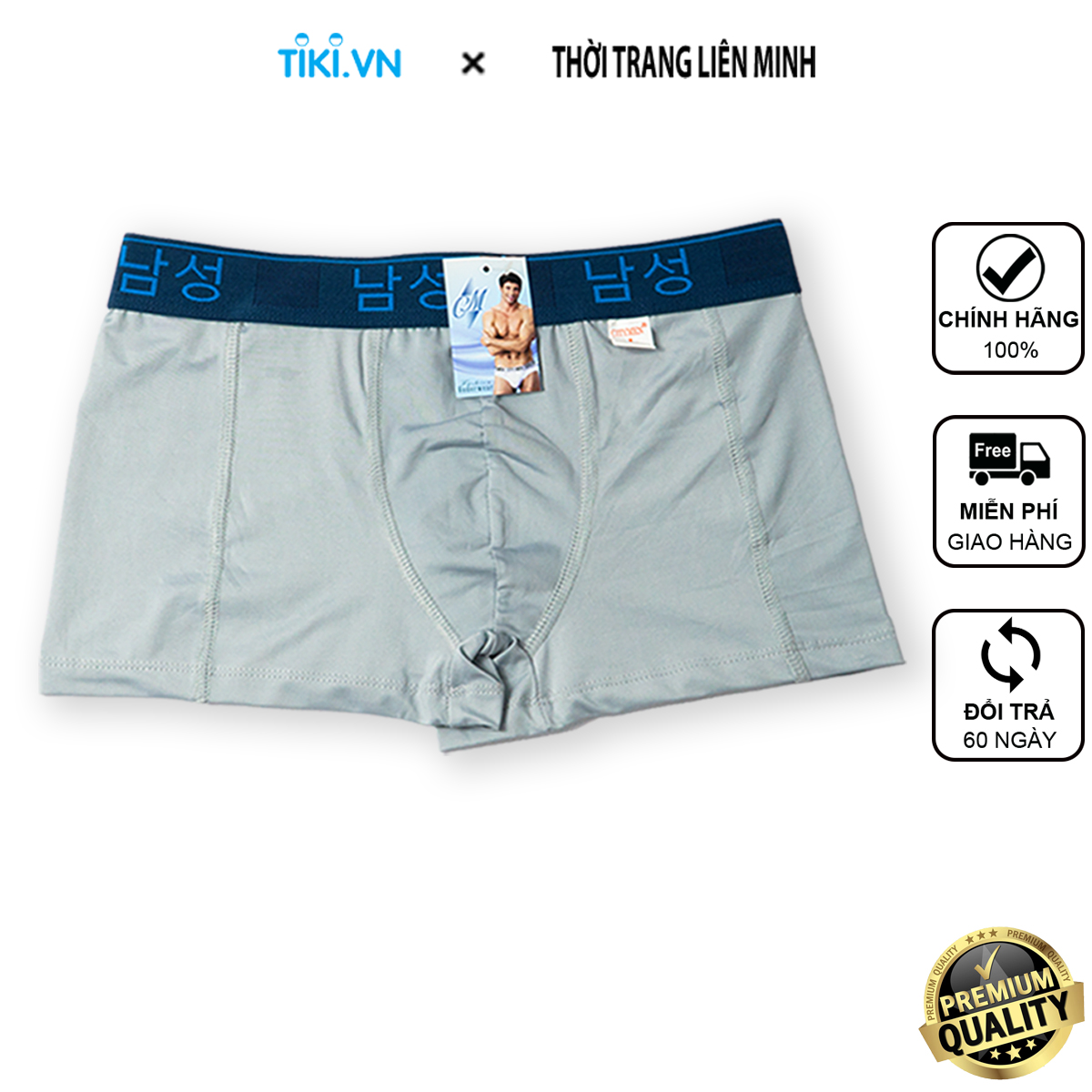 Quần lót nam boxer CITYMEN lưng Hàn Quốc cao cấp vải thun lạnh co dãn 4 chiều sịp đùi nam