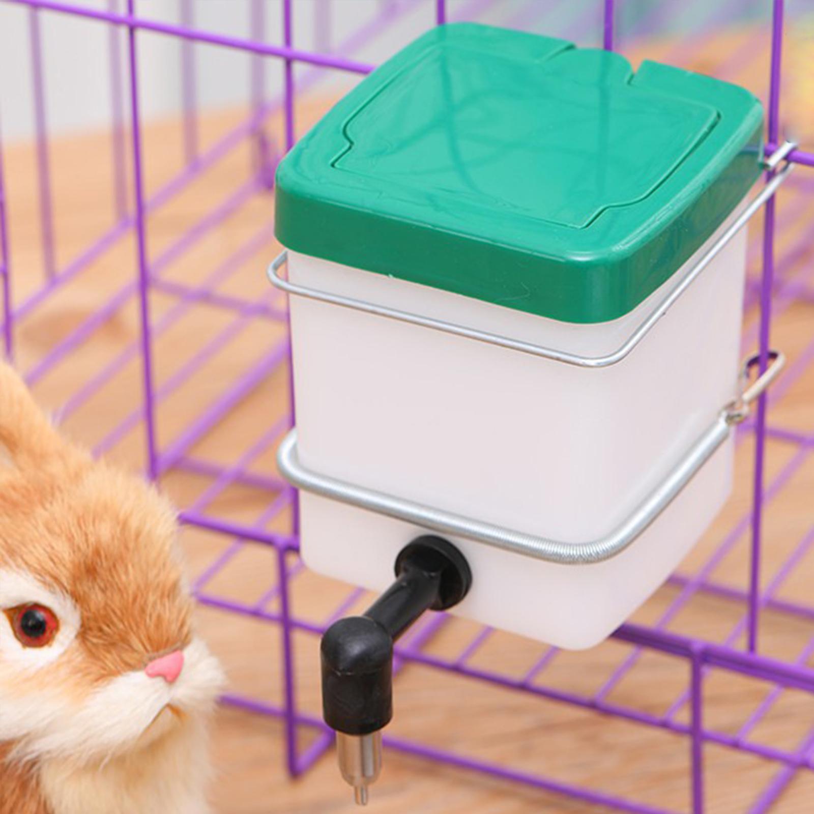 Automatic Rabbit Drinker Pet Water Dispenser Portable Water Bottle Hanging Pet Supplies Automatic Water Feeder for Rabbit Ferret Quail