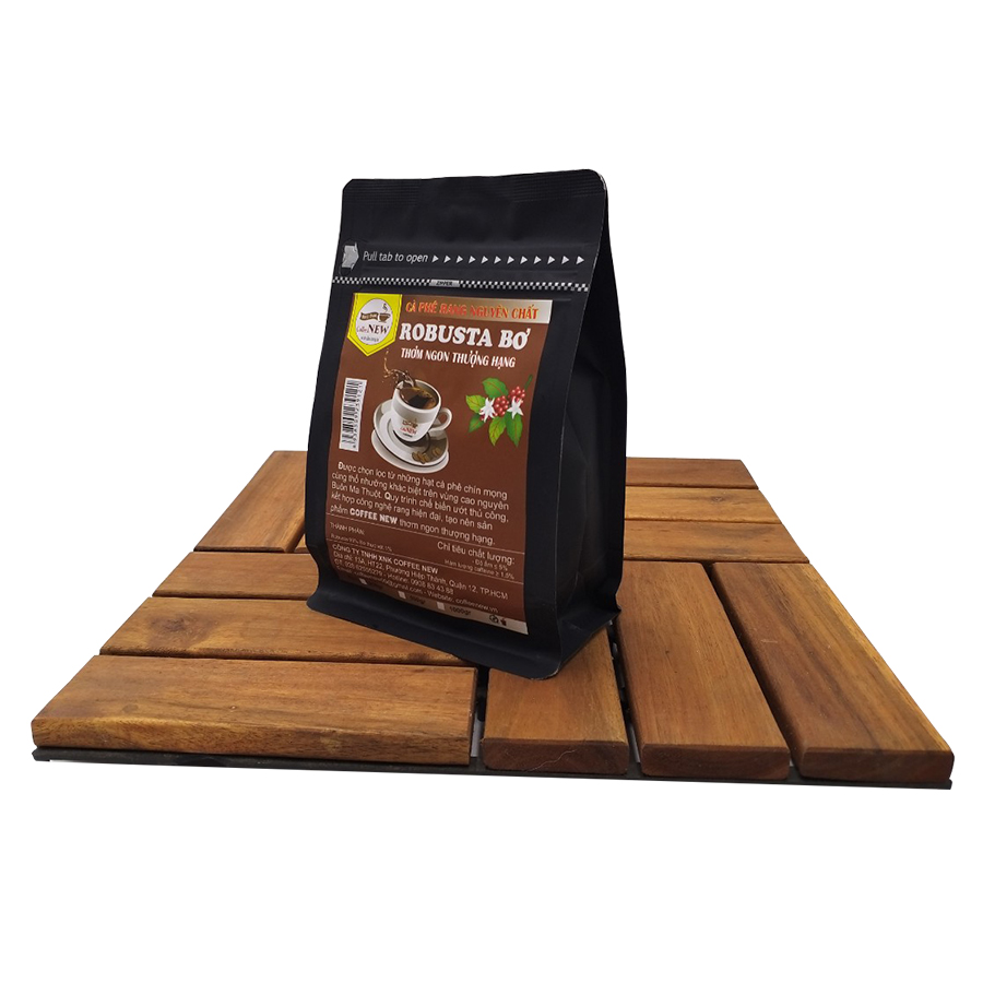 Cà Phê ROBUSTA BƠ -  (Gói 250gr) - Dạng Hạt Pha Máy Hoặc Pha Phin - Coffee New