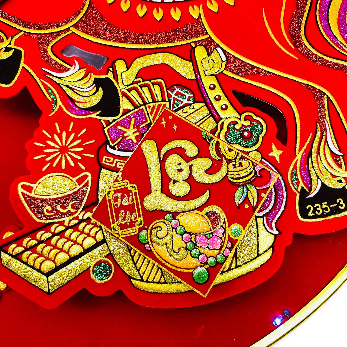 Liễn Treo Ngựa Lắc Đầu Phát Tài - Trang Trí Tết - 235-3