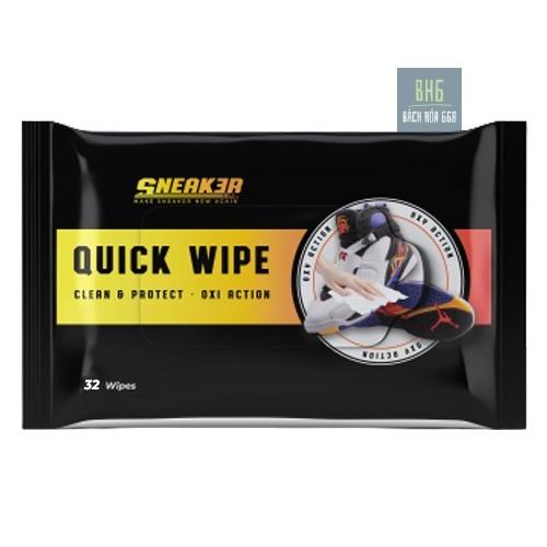 Khăn Lau Sạch Giày Nhanh Quick Wipe Sneak3r Công Nghệ Oxi Aciton - Dễ sử dụng, tiện lợi, nhanh gọn