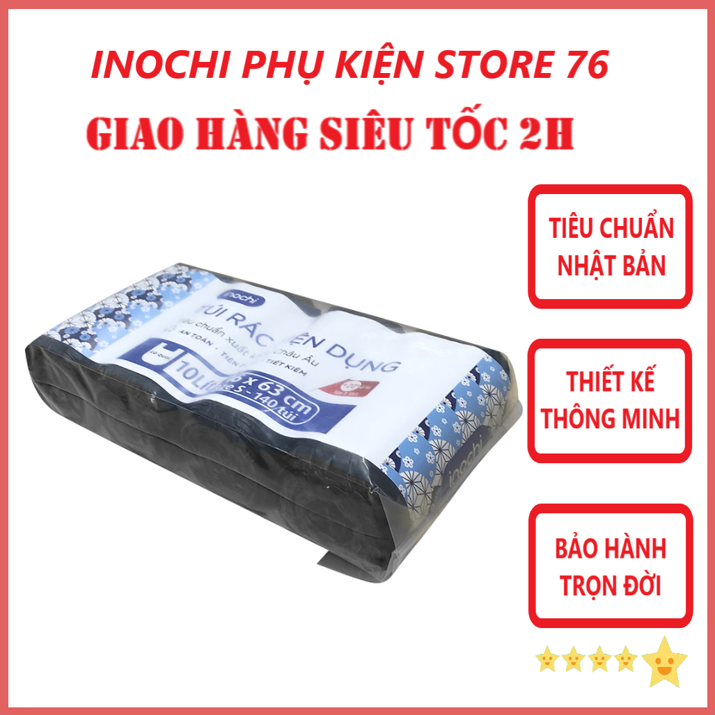 Combo 4 Túi Rác Tiện Dụng Soji 10L-25L-50L Siêu Dai Hàng Xuất Nhật , EU - Chính hãng inochi ( Tặng kèm khăn lau đa năng pakasa)