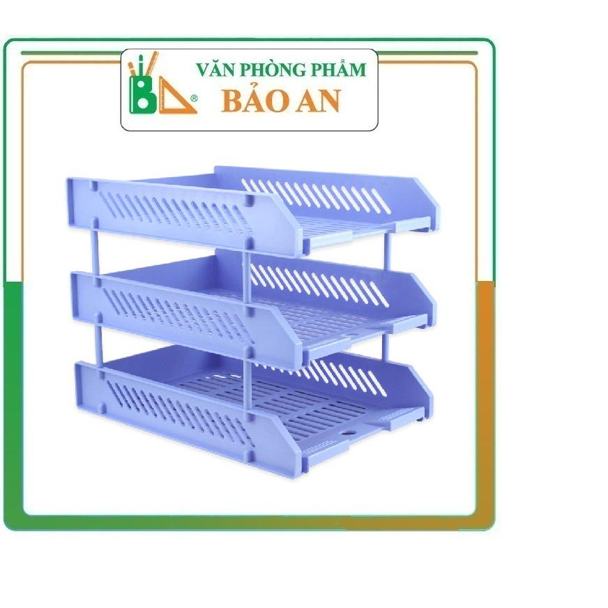 --️️️--Khay nhựa 3 tầng A4 Hồng Hà S14 6622