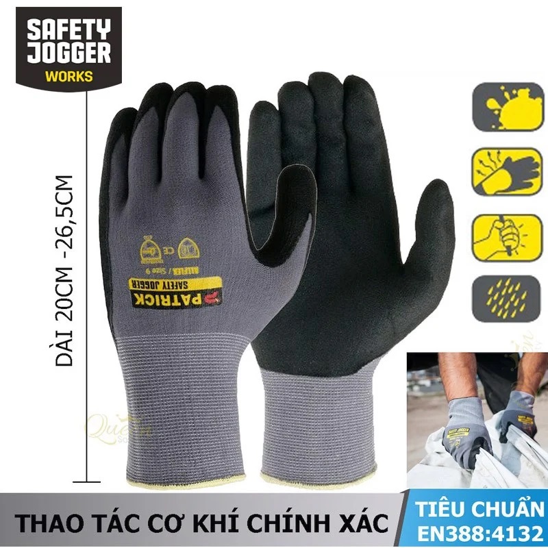 Găng bảo hộ đa năng Safety Jogger Allflex co giãn linh hoạt, chuyên làm cơ khí