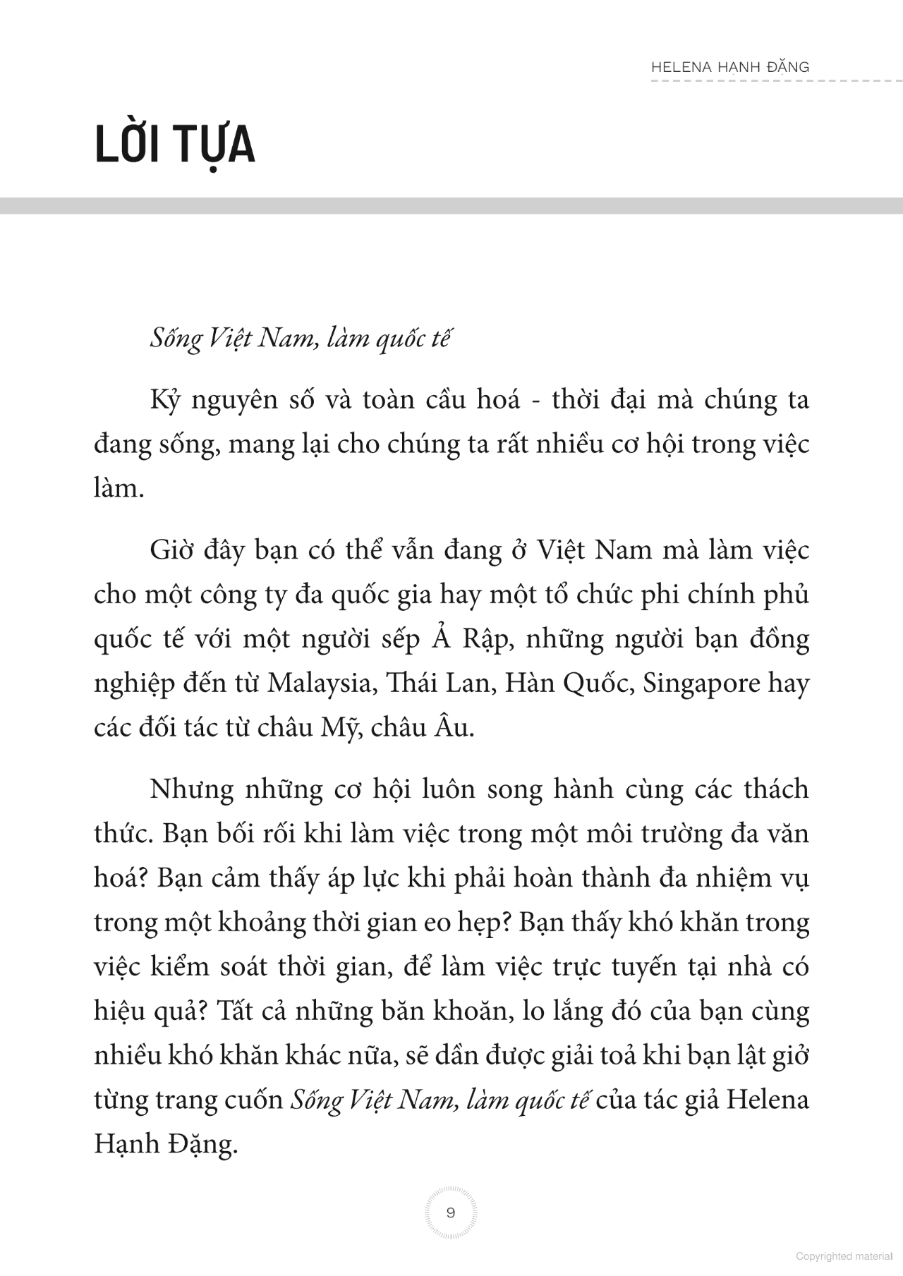 Sống Việt Nam Làm Quốc Tế