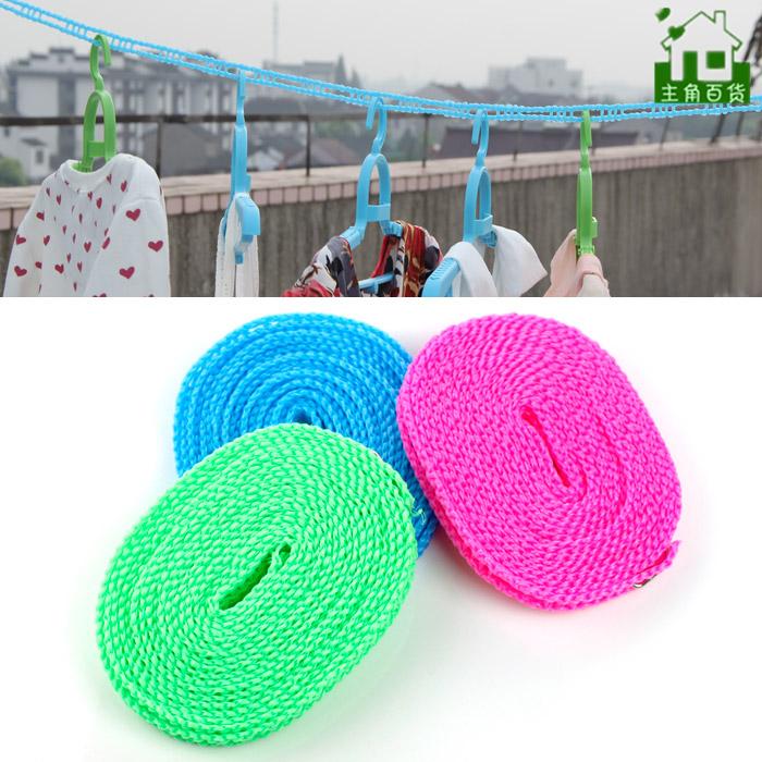 Dây Phơi Quần Áo Dài 5m Có Lỗ Móc Tiện Lợi, Chất Liệu Dây Cước Chắc Chắn Bền Bỉ, Dây Phơi Đồ Thông Minh Có Thể Rút Gọn Tiện Dụng