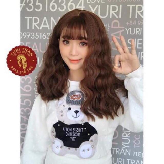 Tóc giả nguyên đầu xù lửng️ - Tặng lưới chùm tóc