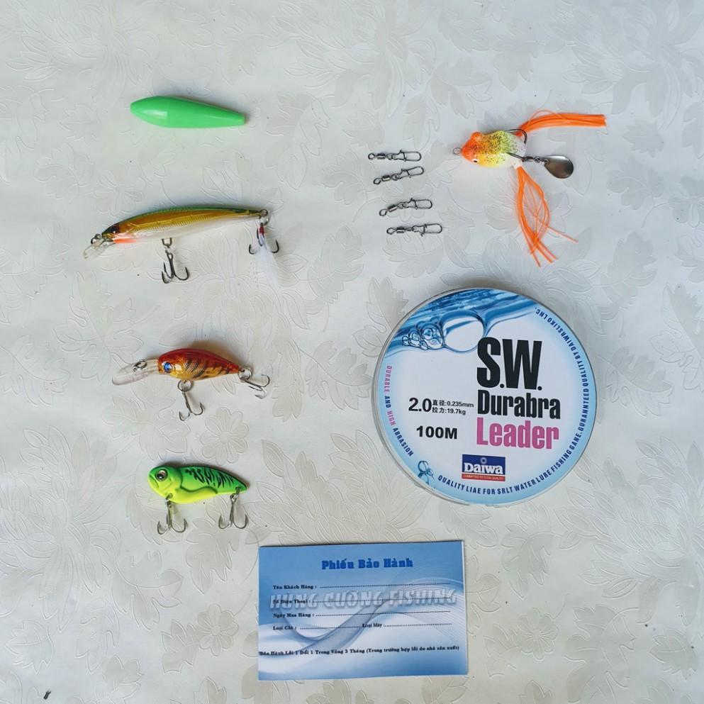 Bộ Cần Câu Lure Máy Ngang Lure Shadow For The Win Siêu Bền Bộ Cần Câu Cá Lóc