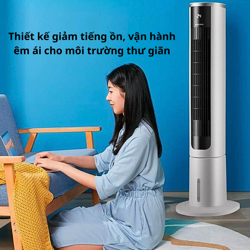 Quạt Điều Hòa Hơi Nước AUX model FT-TS45CR cao 101 cm Điều Khiển Từ Xa+ cảm ứng, màn LED hiển thị nhiệt độ Quạt Tháp Hẹn Giờ Mẫu Sang Trọng Cao Cấp