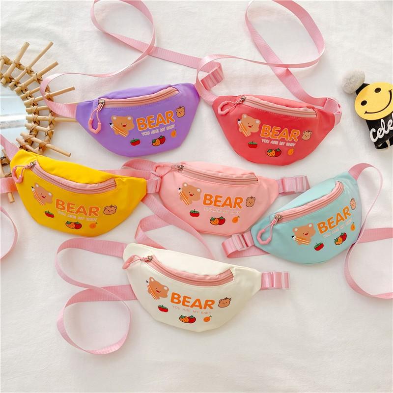 Túi Đeo Chéo Bao Tử Cho Bé 24x14x5cm Mẫu Bao Tử Bear