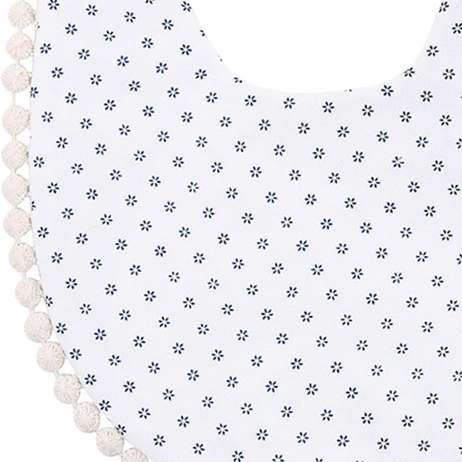 Feeding Bib Drooling Burp Apron Washable A White