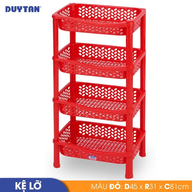 Kệ lỡ nhựa Duy Tân 4 ngăn - 46939 - Giao màu ngẫu nhiên - Hàng chính hãng