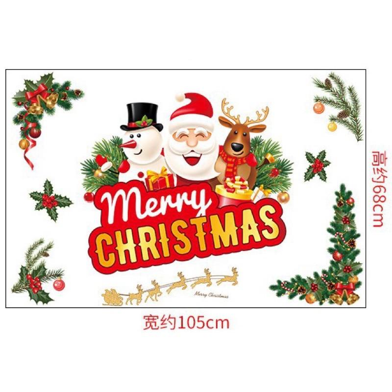 Decal trang trí Noel - Bảng chữ Merry christmas Sắc nét mẫu mới