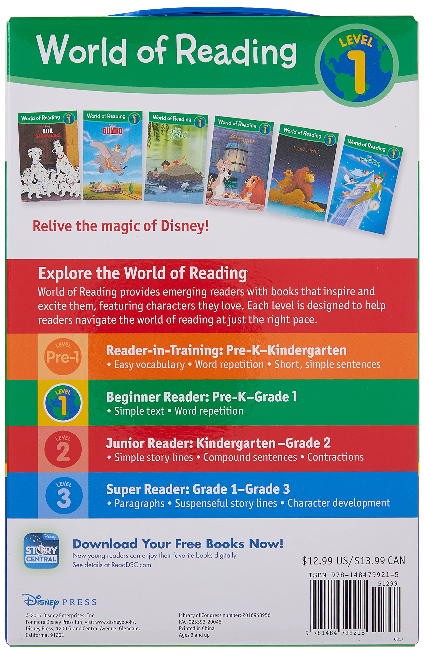 World of Reading DisneyClassic Characters Level 1 Boxed Set