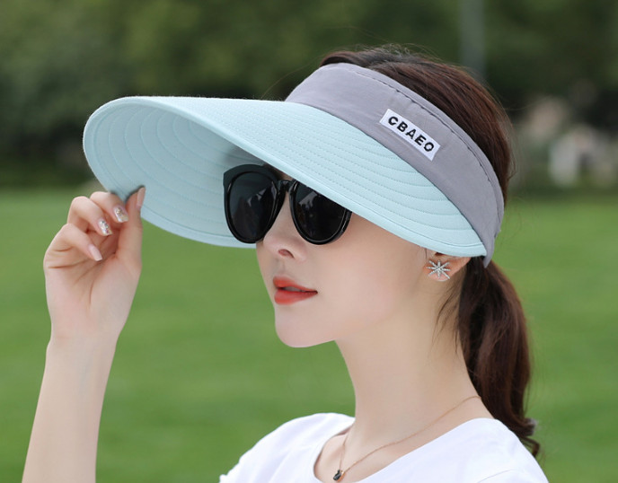 Mũ rộng vành chống nắng nửa đầu phong cách Hàn