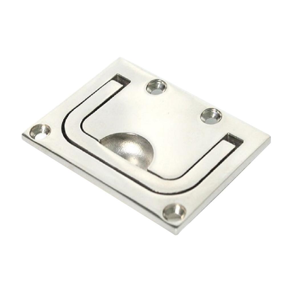 Marine 316 Stainless Steel 3" Flush Pull Locker Lift Handle