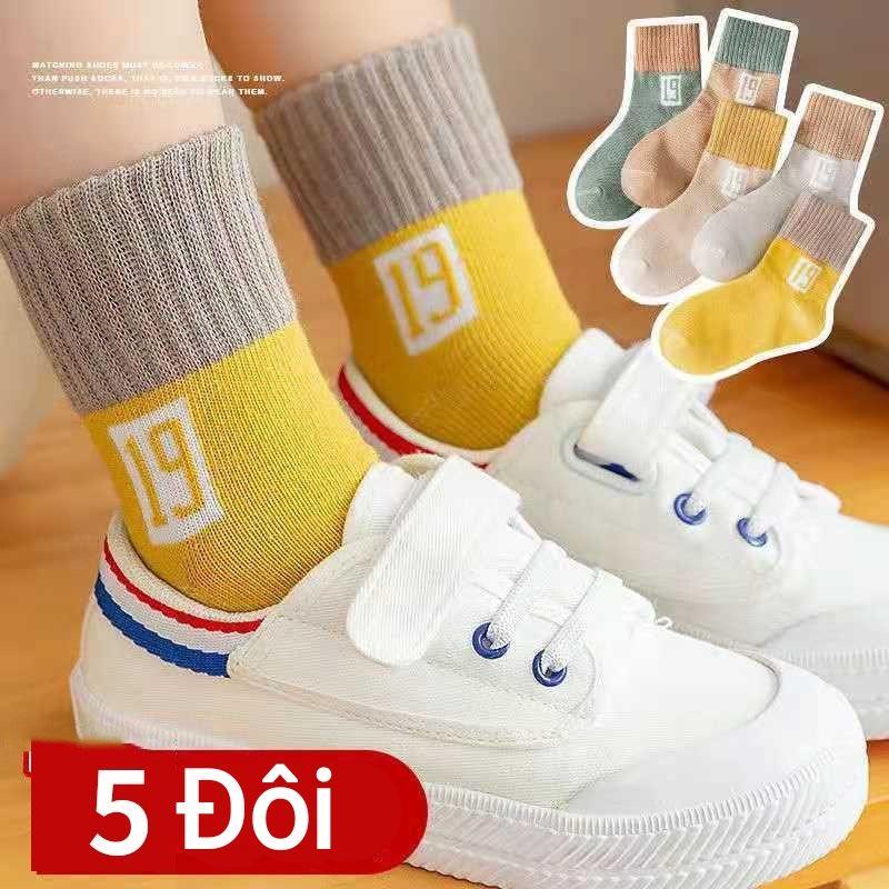 Tất , vớ xinh yêu cho bé đi chơi đi học , họa tiết xinh xắn. Set vỉ 5 đôi