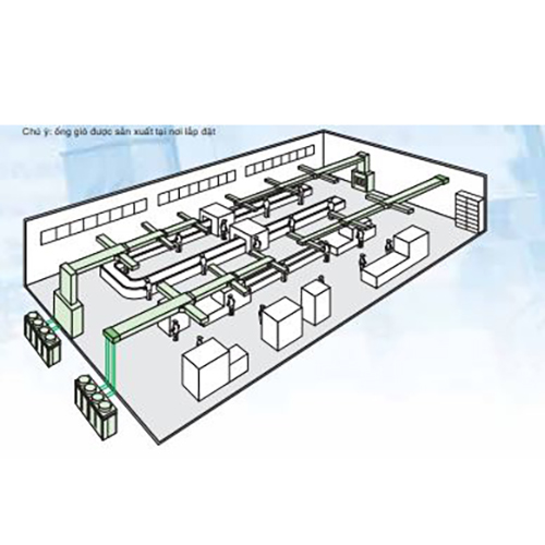 Máy Giấu Trần Nối Ống Gió Daikin R410 - 1 Chiều Lạnh - Loại Packed - FDR05NY1R1/RUR05NY1R1+BRC1NU64 (5.5HP) - Hàng Chính Hãng