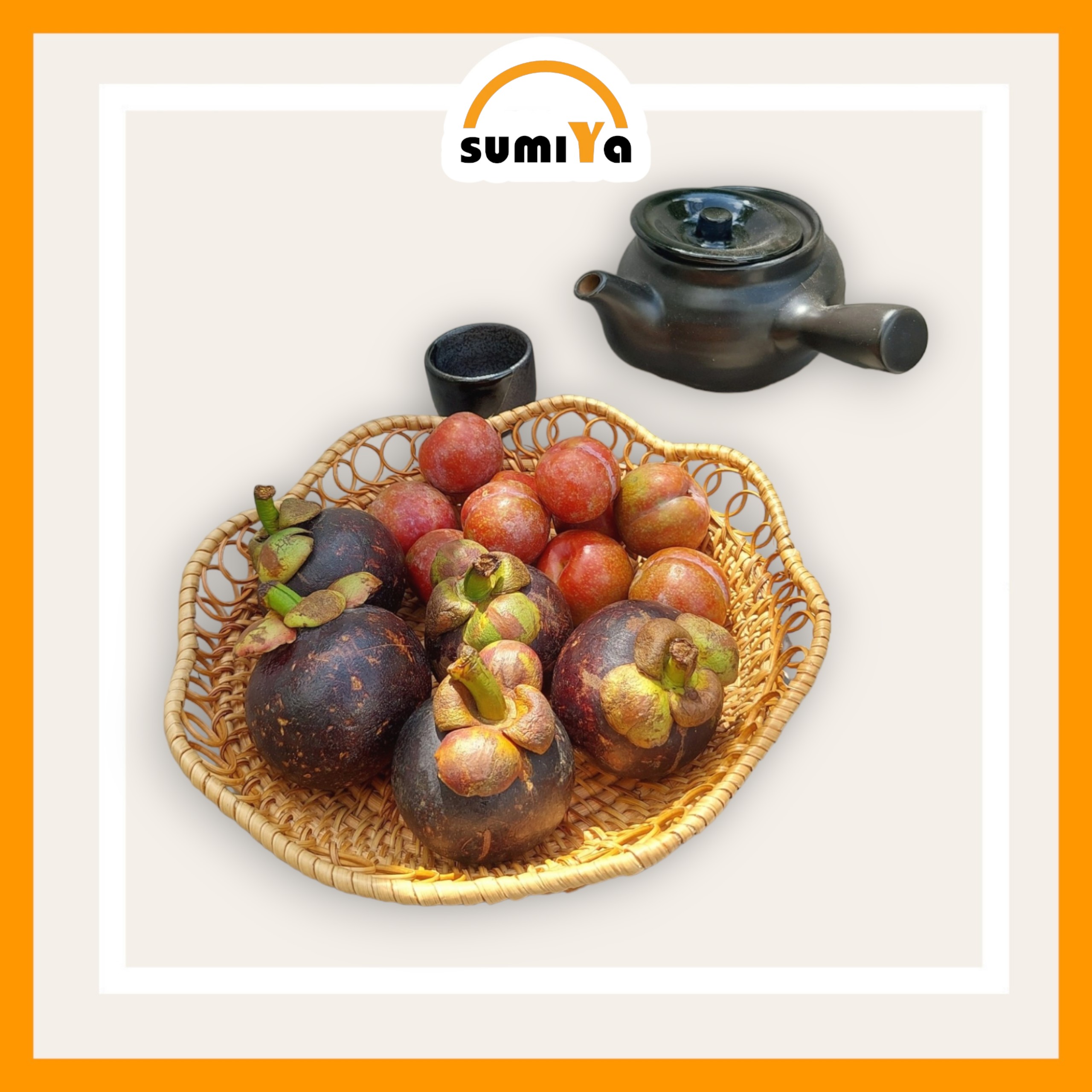 Đĩa mây xiên viền hoa, mây xiên thủ công, mây tự nhiên thân thiện môi trường