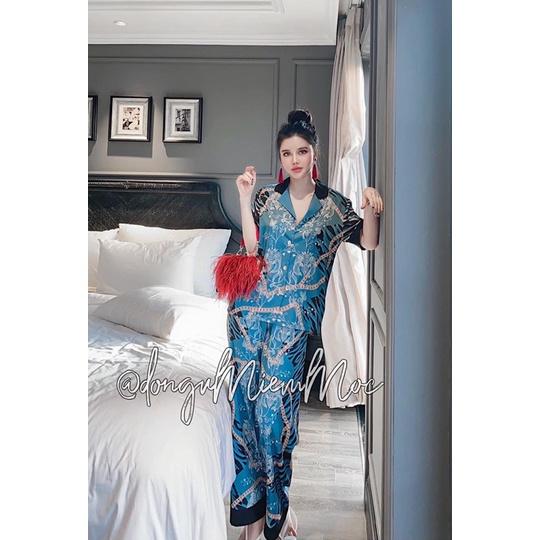 PYJAMA CỘC DÀI HOẠ TIẾT CLC 010 CAO CẤP