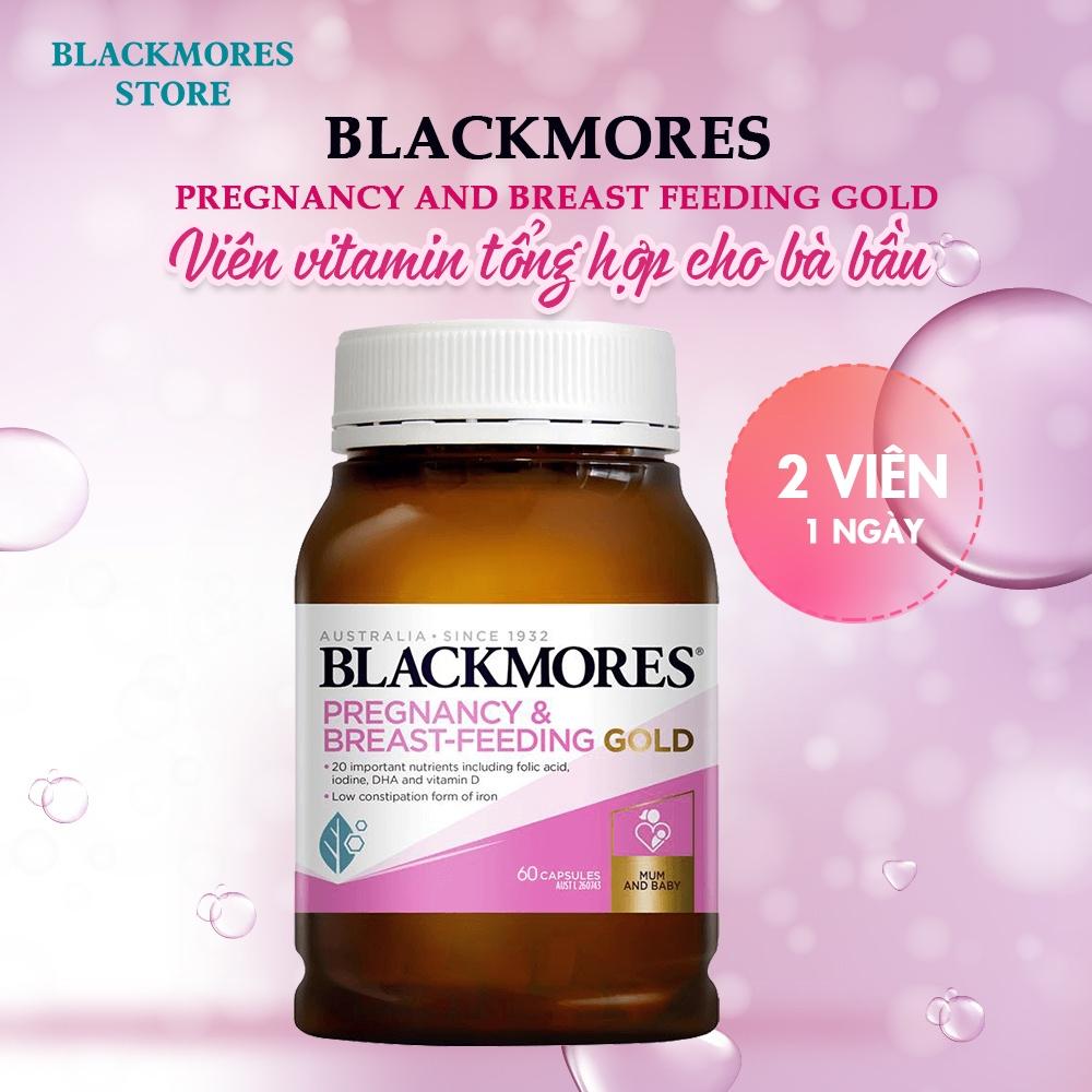 Viên uống bổ sung vitamin tổng hợp cho bà bầu Blackmores Pregnancy And Breast Feeding Gold 60 viên