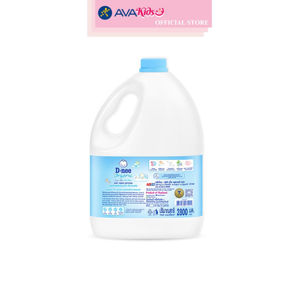 Nước xả quần áo cho bé D-nee Xanh hương phấn can 2.8 lít - Giao bao bì ngẫu nhiên