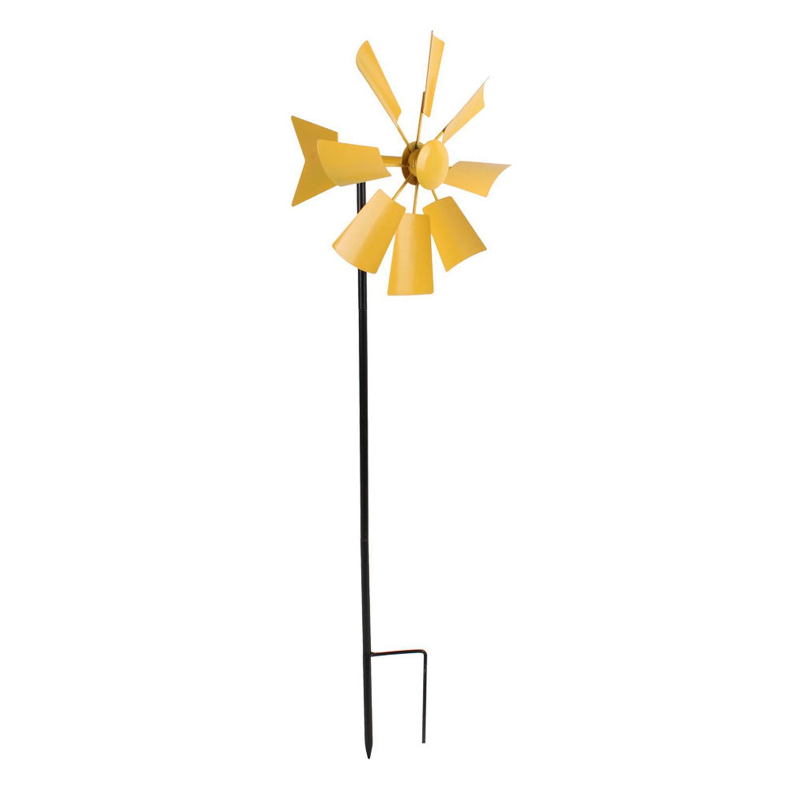 Wind Catcher Iron Wind Toys Wind Sculpture Windmill for Garden Lawn Backyard