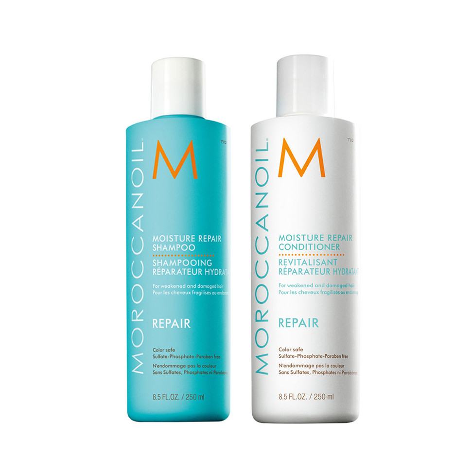 Bộ Dầu Gội và Xả Phục Hồi Tóc Moroccanoil Moisture Repair 250ml - Hàng Chính Hãng