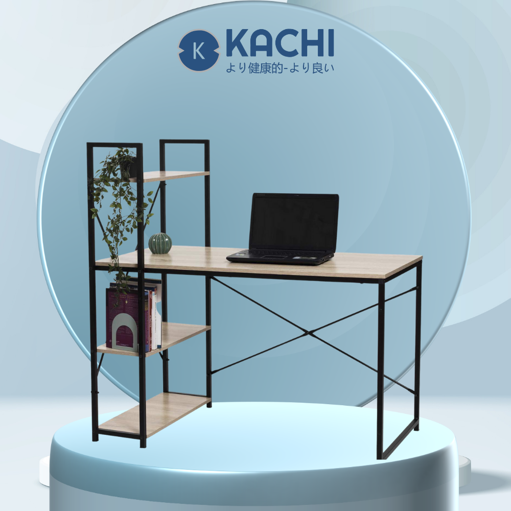 Bàn văn phòng, bàn vi tính, bàn học có kệ sách đi kèm Kachi MK184