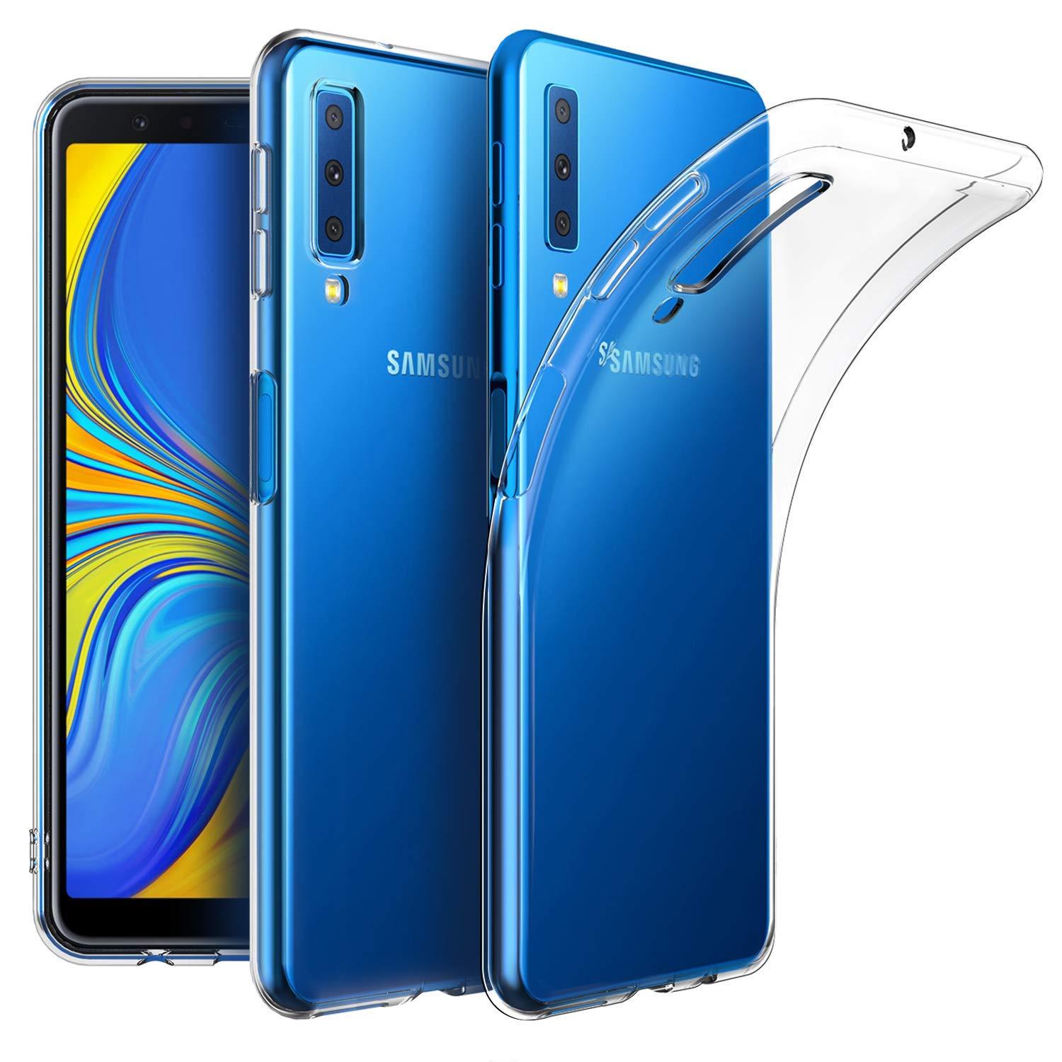 Ốp lưng silicon dẻo trong suốt Loại A cao cấp cho Samsung Galaxy A7 2018