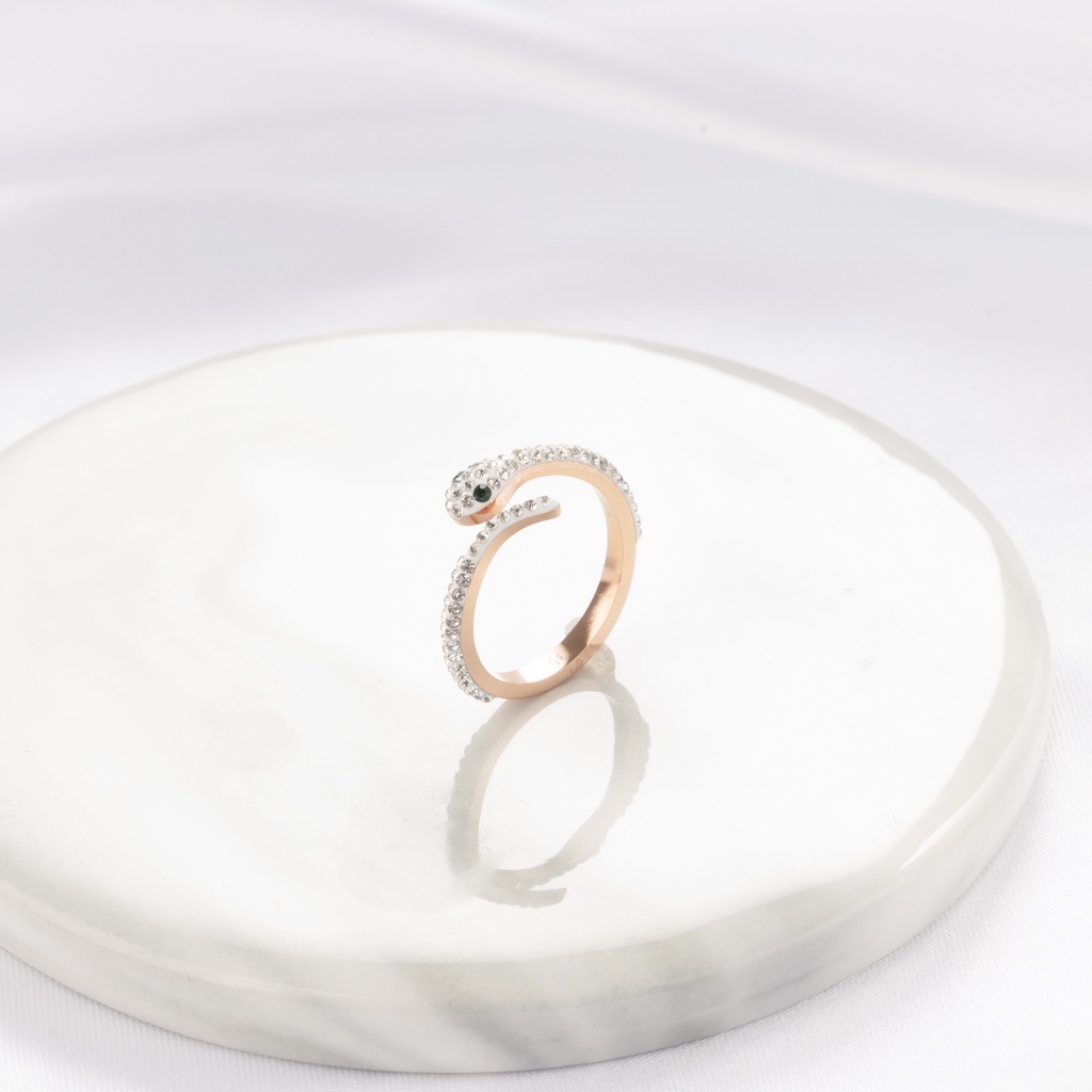 Nhẫn CDE Serpenti Rose Gold Ring CDE8005