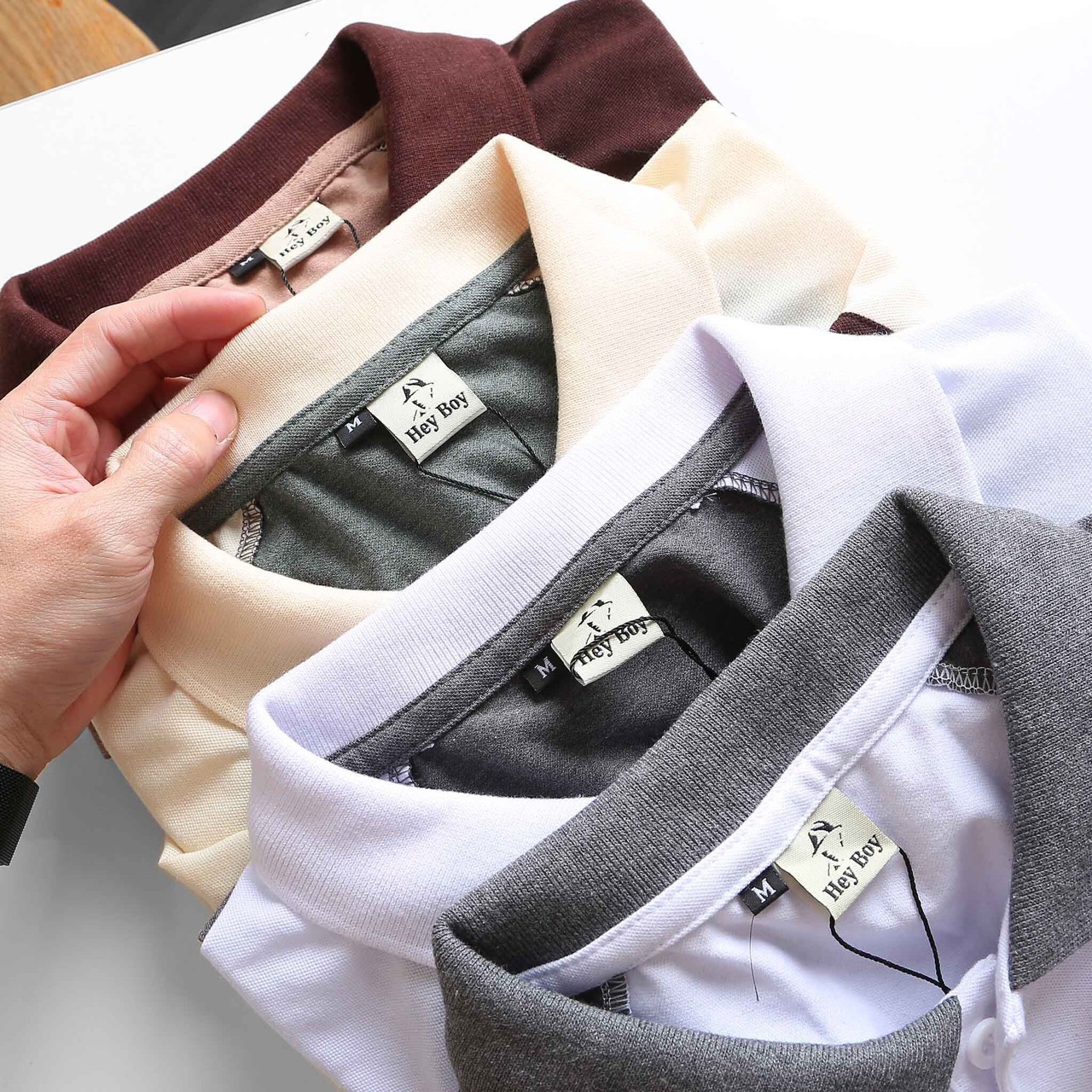 Áo thun POLO nam cá sấu kẻ sọc ngang TRẺ TRUNG có cổ bẻ cao cấp, PL17