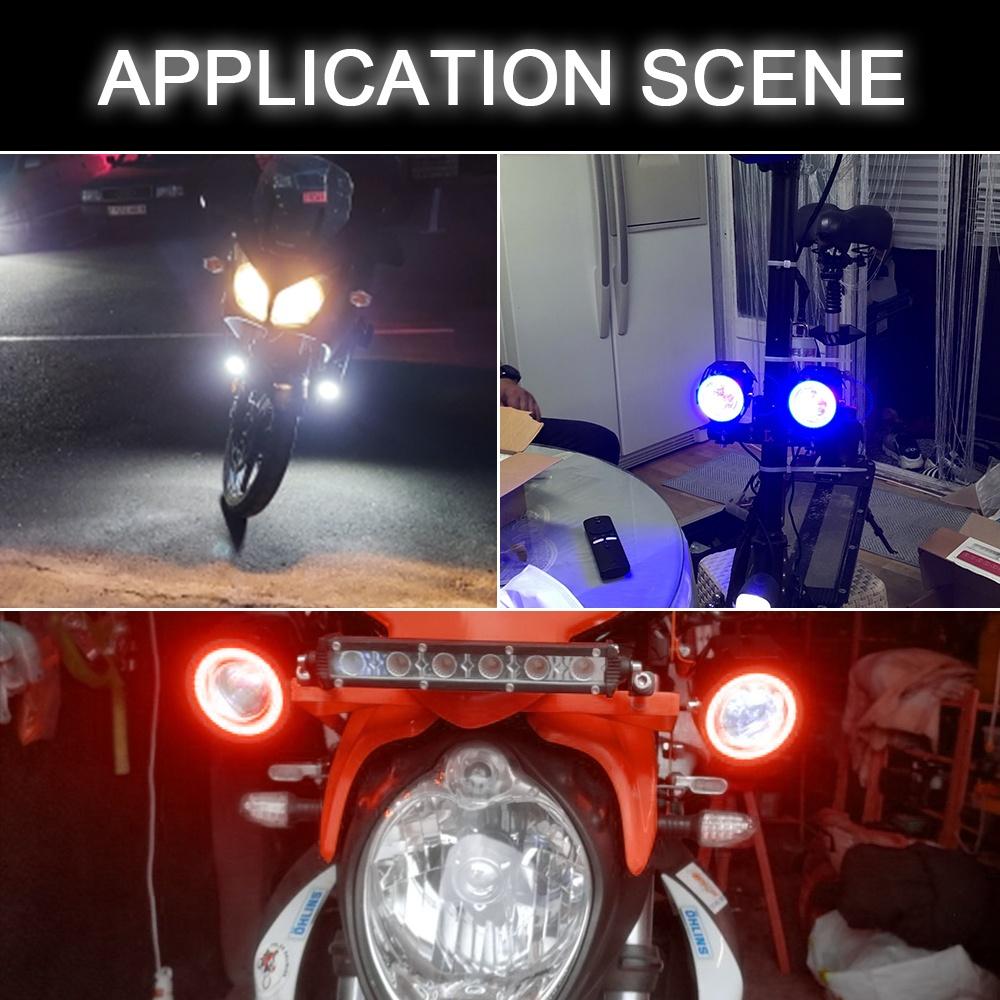 Set 2 Đèn Pha Led U7 125w Cho Xe Mô Tô
