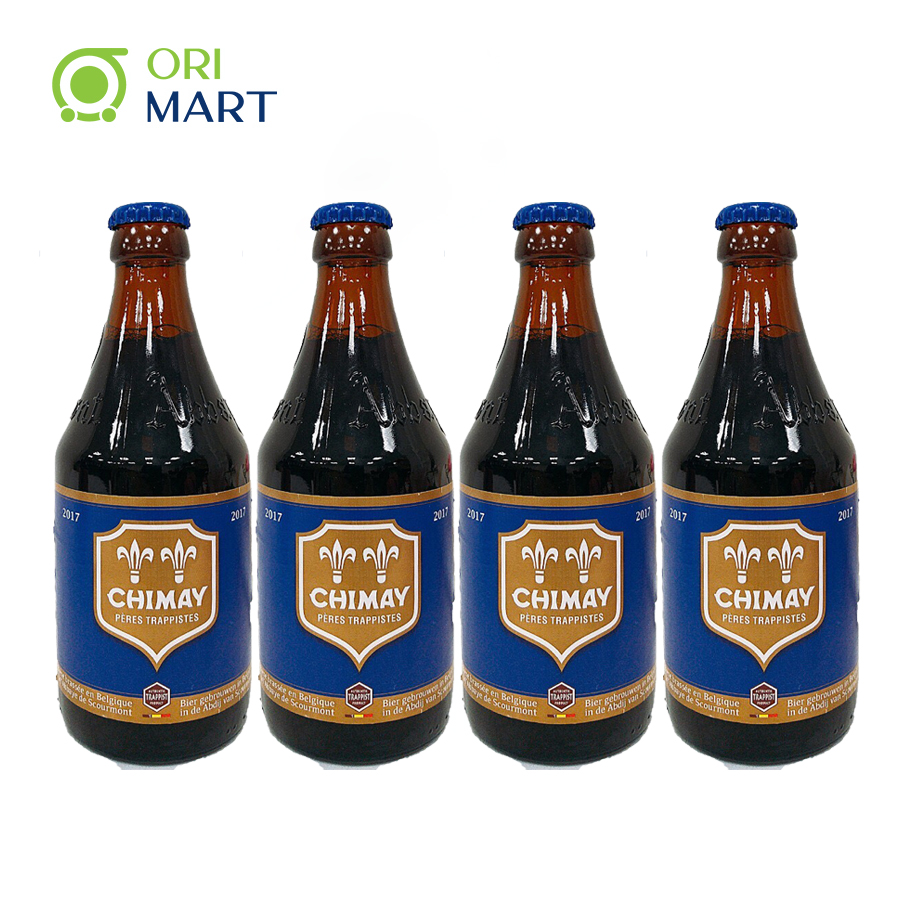 COMBO 4 CHAI BIA CHIMAY XANH 330ML - CHIMAY BLUE