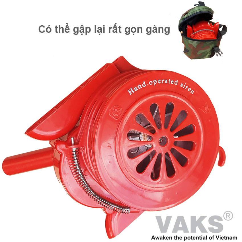 Còi hú báo động quay tay, báo động không dùng điện VAKS LK100P