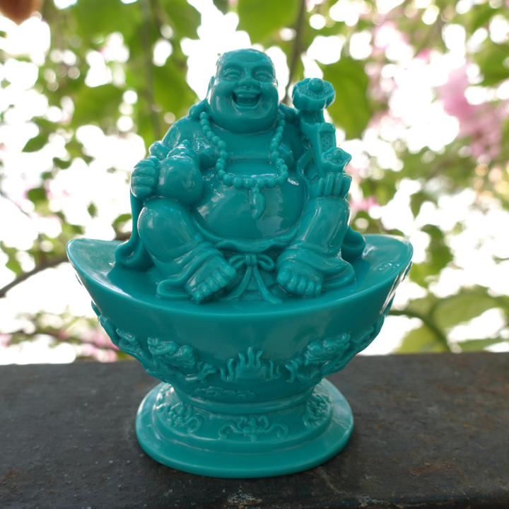 Tượng Phật Di Lặc tượng Phật cười cao 11cm - T0230