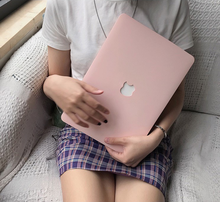 Case ốp nhựa cho Macbook chống nước chống xước màu hồng pastel siêu đẹp - Hàng chính hãng