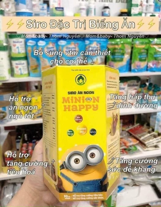 Siro ăn ngon MINION Happy 30 gói - 10ml/gói - Hàng chính hãng - Freeship - T.ố.t nhất cho bé , cung cấp chất dinh dưỡng, giúp bé ăn ngon miệng, tăng cân phát triển