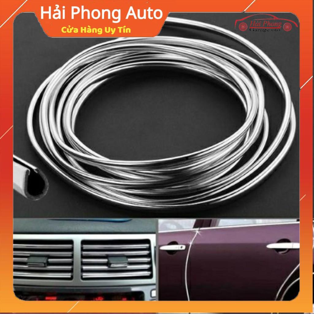 Nẹp viền chữ U mạ Crom trang chống va đập và trang trí nội ngoại thất ô tô