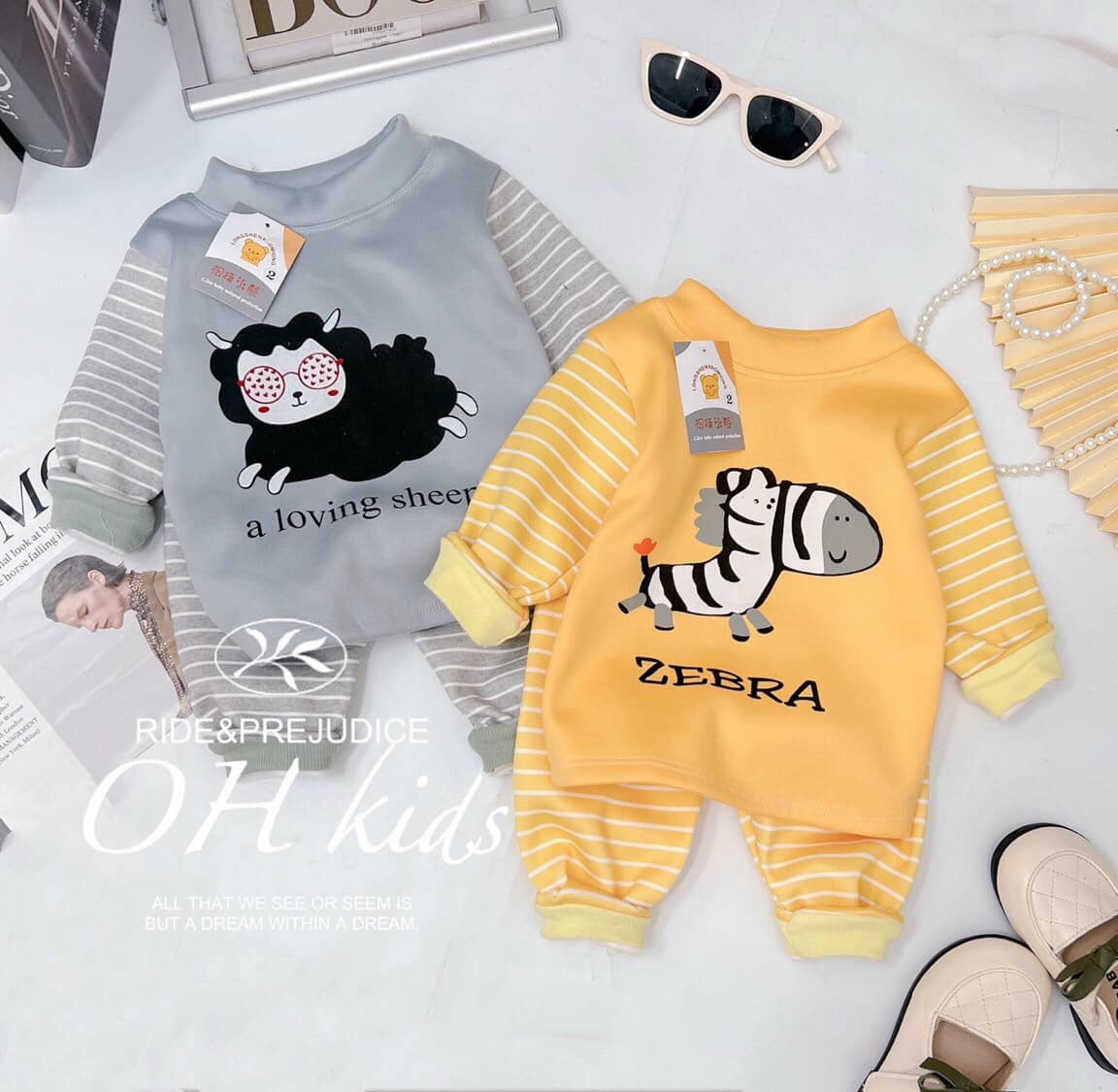 Set bộ nỉ bông cho bé