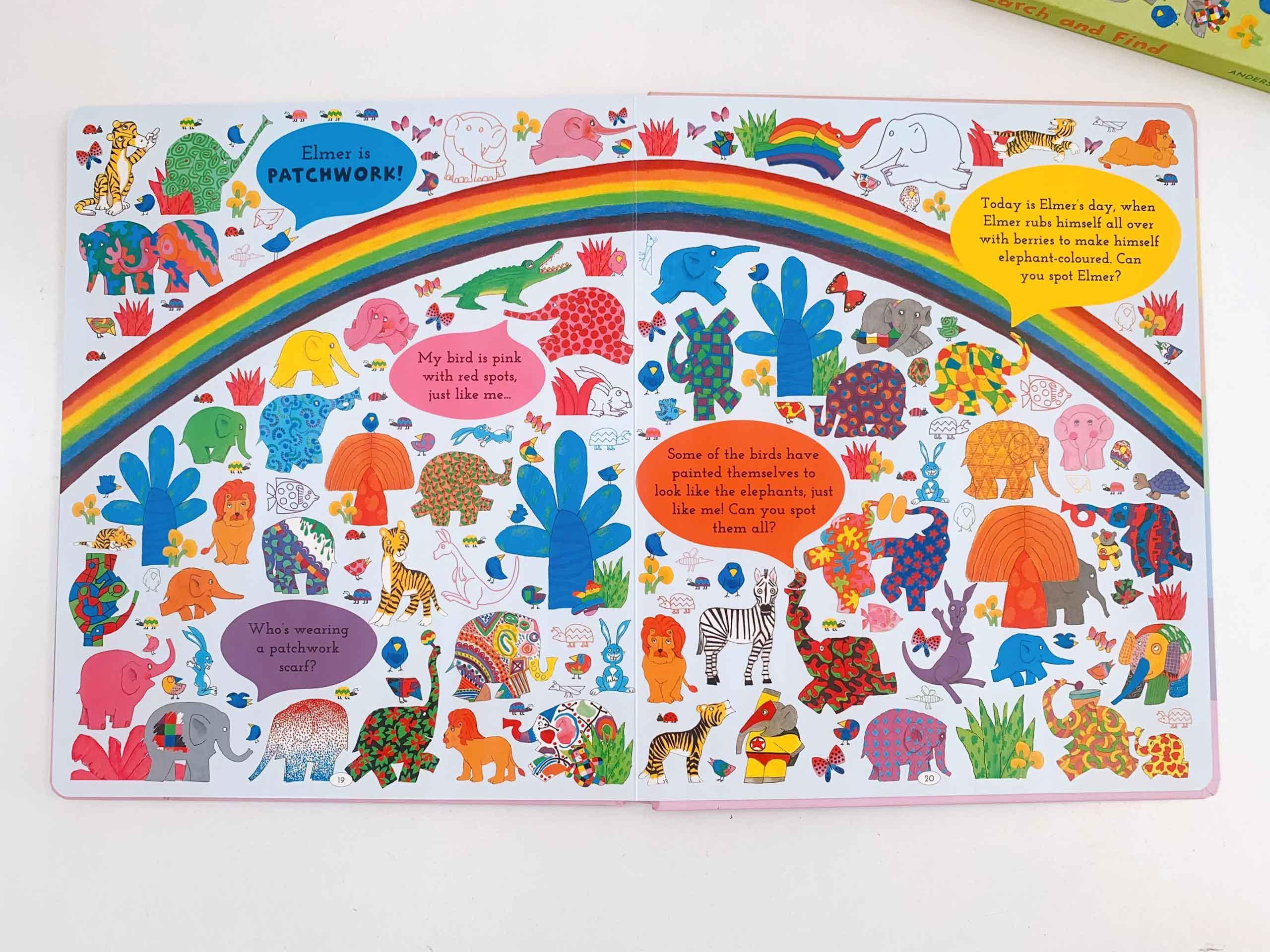 Elmer Search and Find Colours