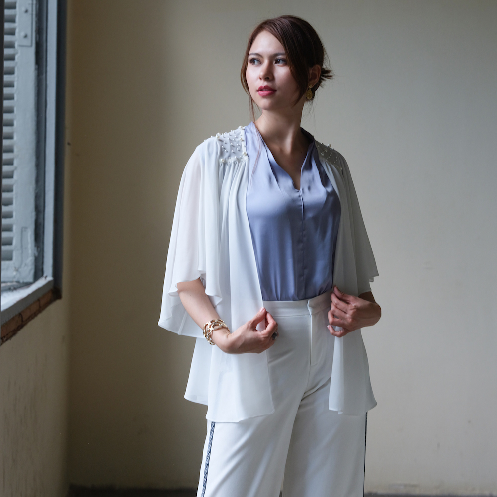 Áo Khoác Ngọc Trai Áo Khoác Voan Hity TOP139