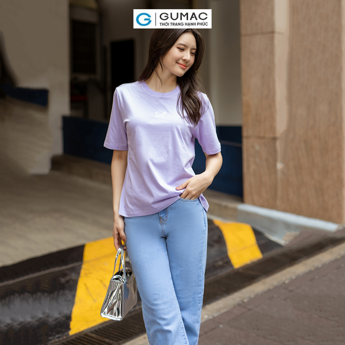 Quần Jeans straight trẻ trung năng động thời trang GUMAC QJD06052