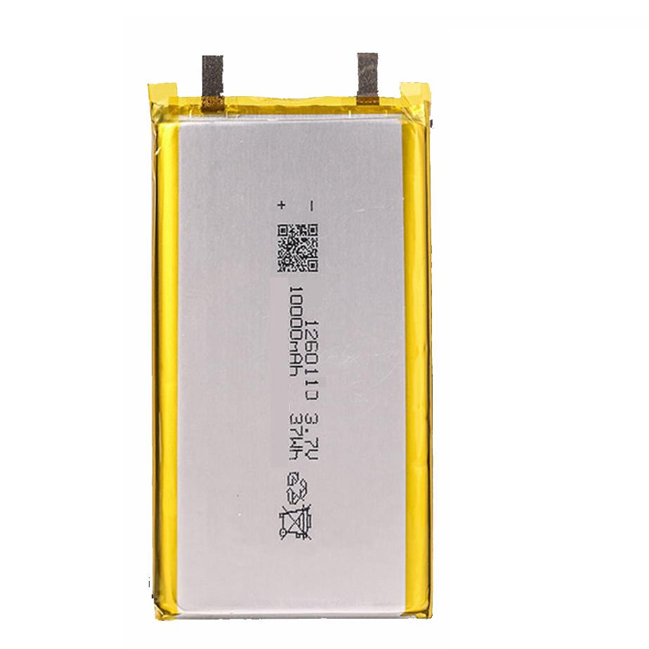 10000mAH 3.7V 1260110 Polymer lithium ion Pin sạc Li-ion cho POWER BANK Bảng GPS Sách điện tử Màu sắc: 5 Cái